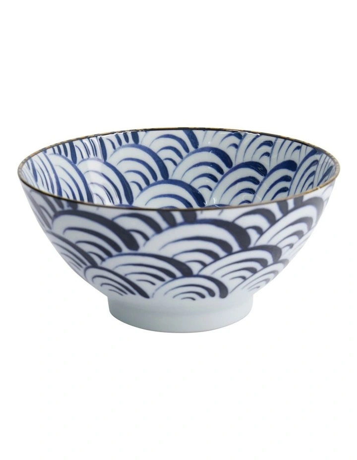 Natsu Nami Mixed Bowl 18x9.5cm in Blue image 1