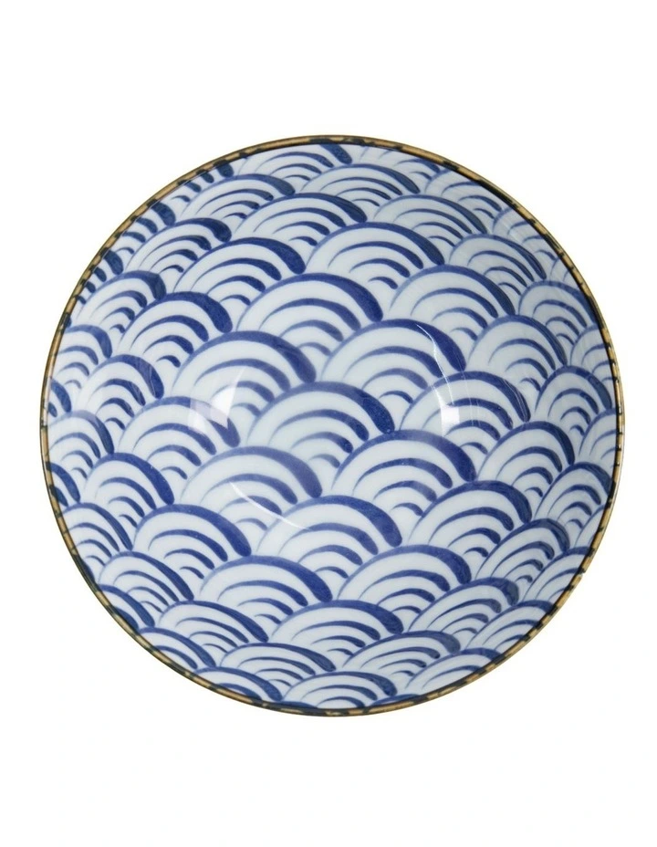 Natsu Nami Mixed Bowl 18x9.5cm in Blue image 3