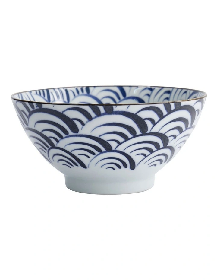 Natsu Nami Mixed Bowl 18x9.5cm in Blue image 4