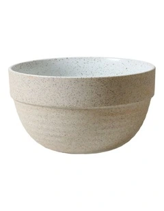 Garden To Table Pudding Bowl Set Of 2 1L in Raw W/White Speckle