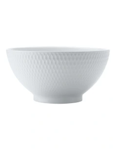 White Basics Diamonds Noodle Bowl 18cm in White