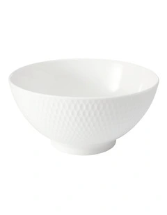 White Basics Diamonds Noodle Bowl 18cm in White