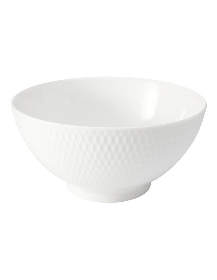 White Basics Diamonds Noodle Bowl 18cm in White image 1