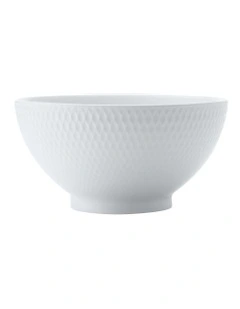 White Basics Diamonds Rice Bowl 15cm in White