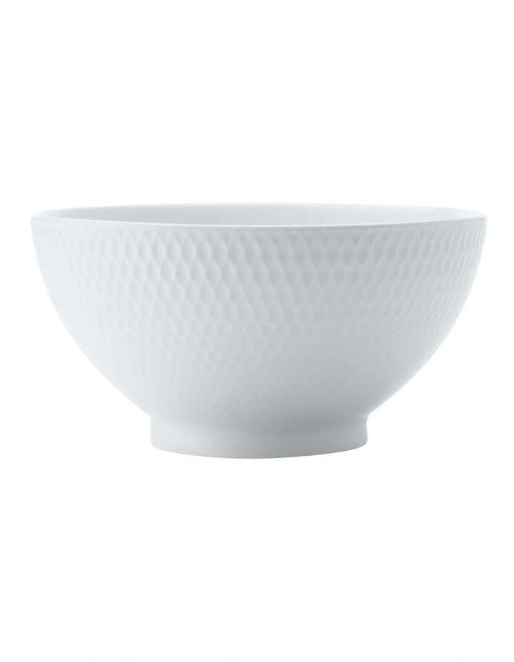 White Basics Diamonds Rice Bowl 15cm in White image 1