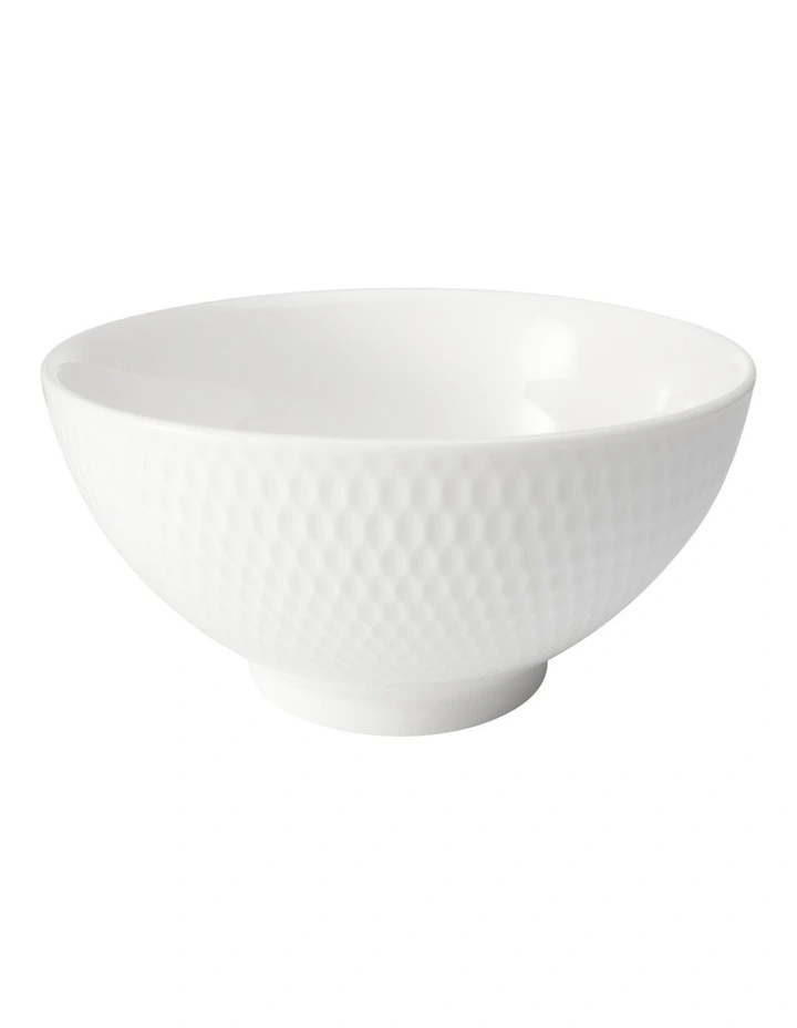 White Basics Diamonds Rice Bowl 15cm in White image 1