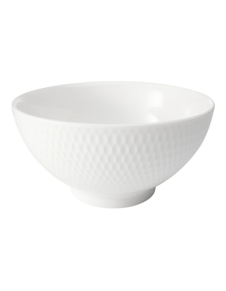 White Basics Diamonds Rice Bowl 15cm in White image 1