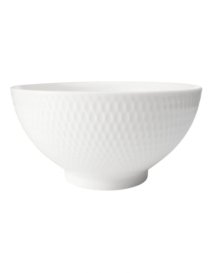 White Basics Diamonds Rice Bowl 15cm in White image 2