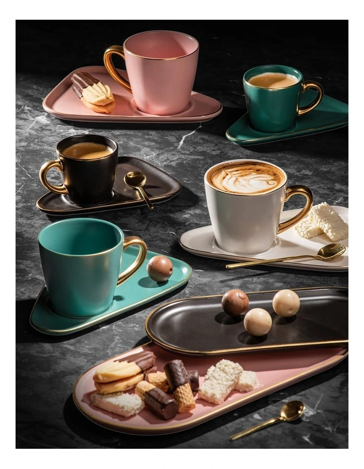 Asteria Pink Espresso Cup & Saucer - 2 pack image 5