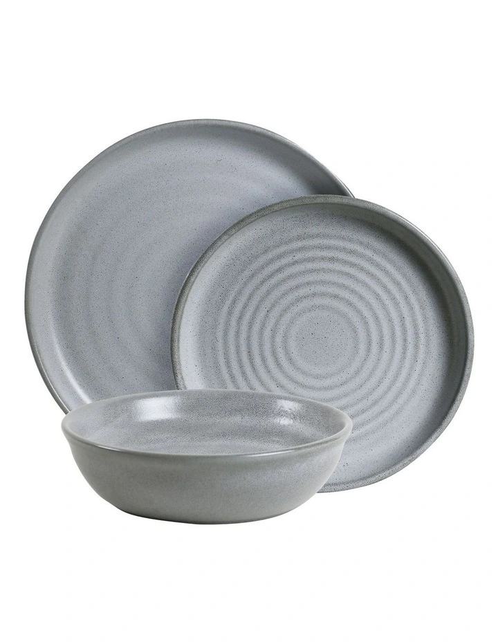 12 Piece Dinner Set in Grey image 1