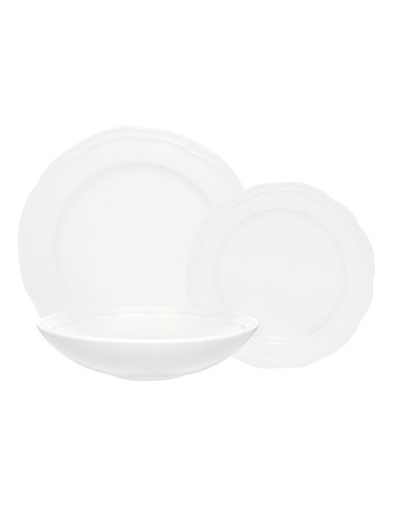 Florence Scallop Rim Oval Plate 23x17cm in White