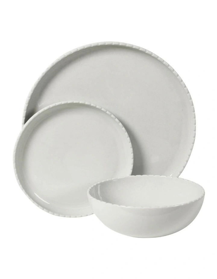 Annie 12pc Dinner Set Stone image 1