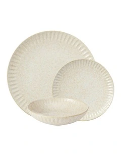Il Mare Coupe Dinner Set 12pc Sand Gift Boxed