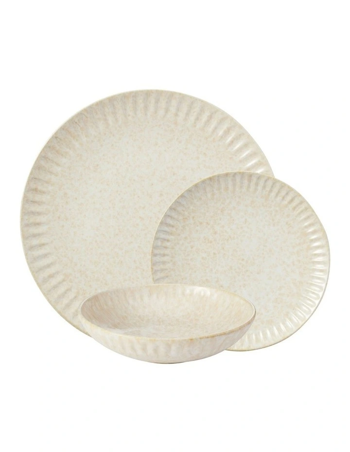 Il Mare Coupe Dinner Set 12pc Sand Gift Boxed image 1