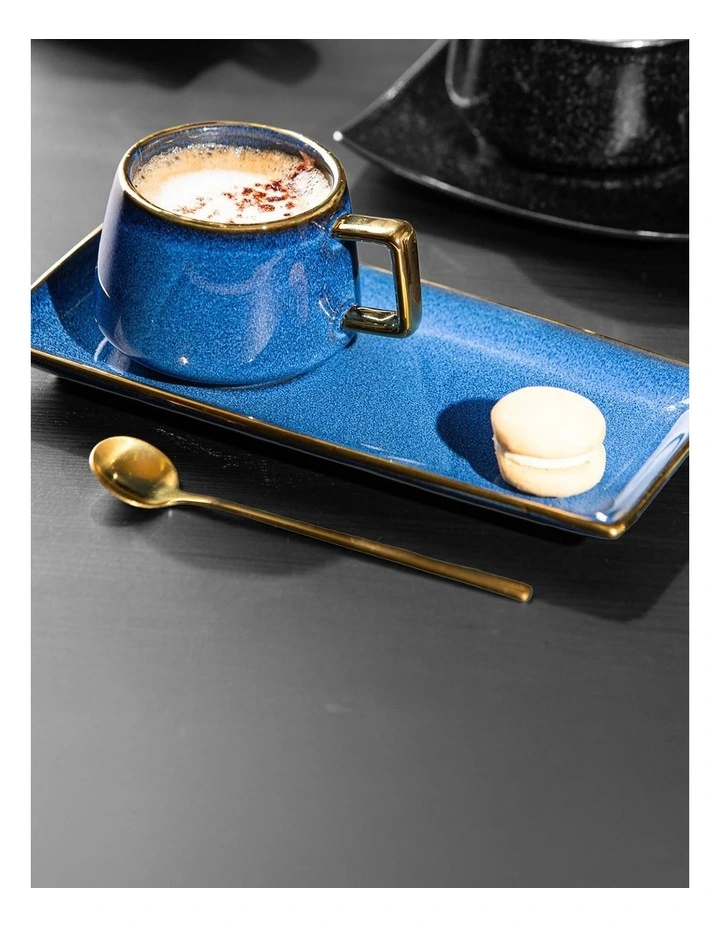 Rae Midnight Blue Mug Plate & Spoon Set image 3