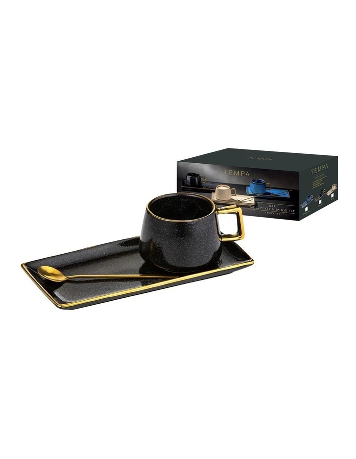 Rae Charcoal Mug Plate & Spoon Set image 2