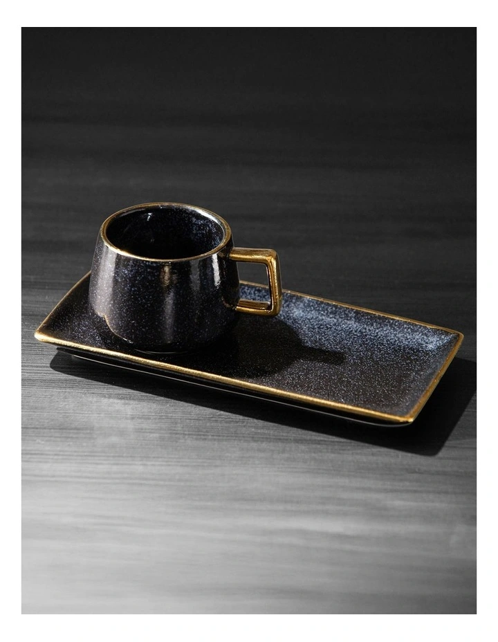 Rae Charcoal Mug Plate & Spoon Set image 3