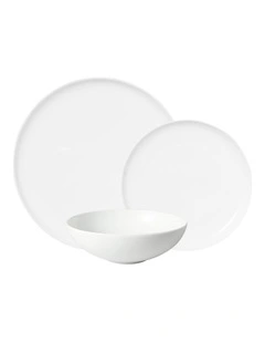 Cashmere Mansion High Rim Dinner Set 12 Piece in White