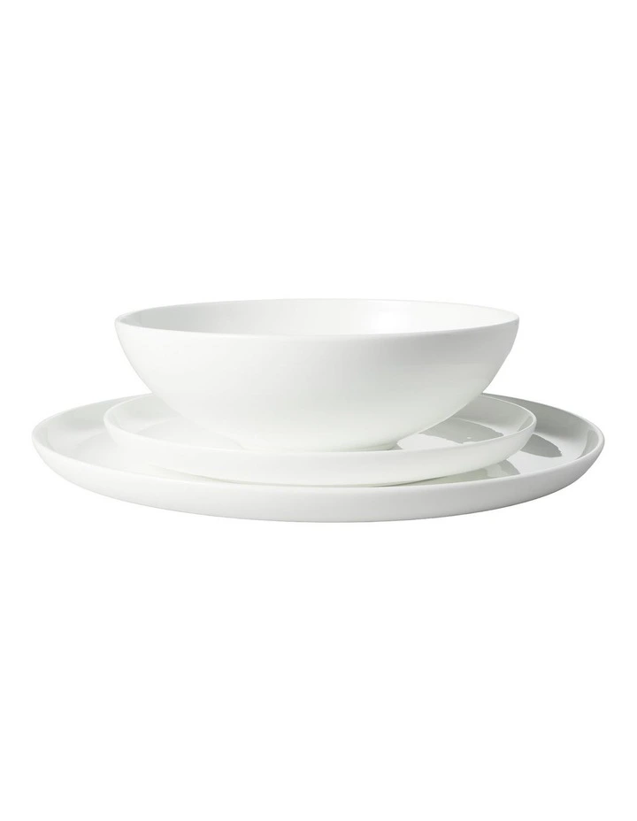 Cashmere Mansion High Rim Dinner Set 12 Piece in White image 2