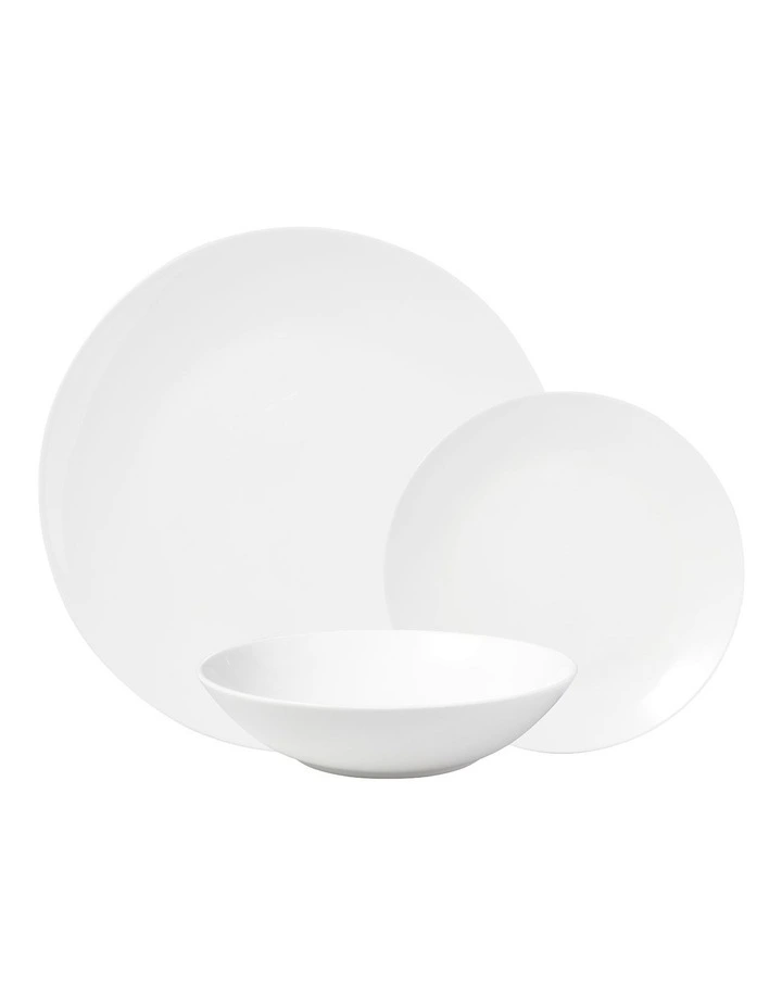 Cashmere Resort 12 Piece Coupe Dinner Set in White image 1