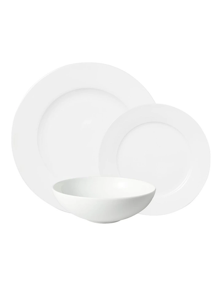 Cashmere Villa Rim Dinner Set 12 Piece in White image 1