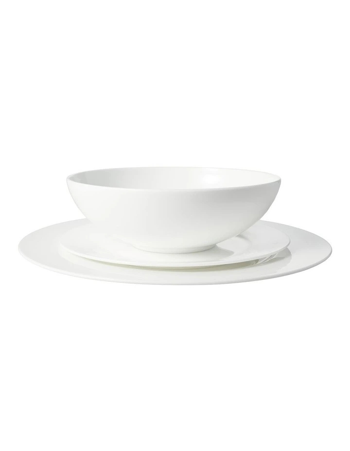 Cashmere Villa Rim Dinner Set 12 Piece in White image 2