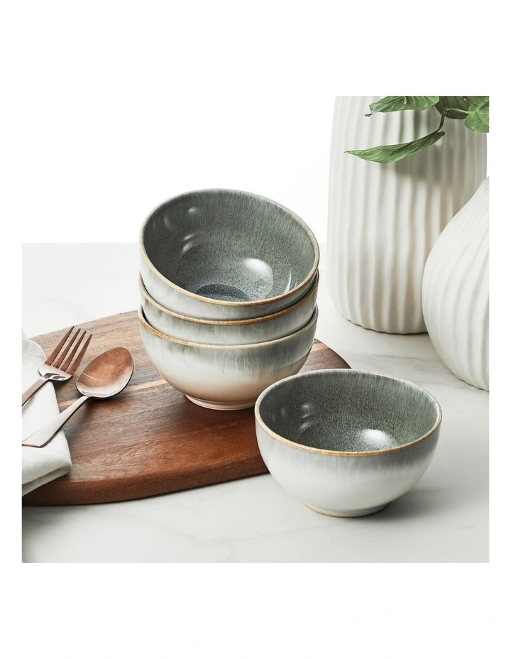 Nova Reactive Stoneware 16 Piece Dinner Set in Olive image 3