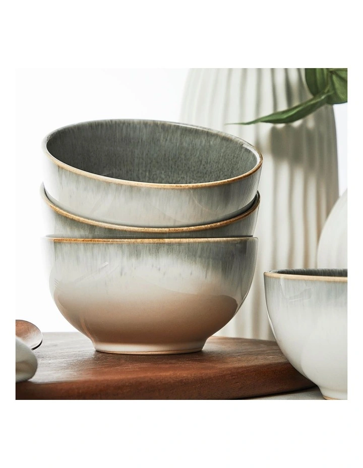 Nova Reactive Stoneware 16 Piece Dinner Set in Olive image 4