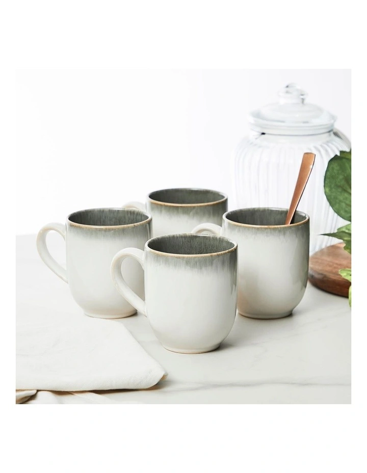 Nova Reactive Stoneware 16 Piece Dinner Set in Olive image 6