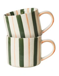 Madeaux Handbrushed Mug 375ml Set of 2 in Toffee Apple