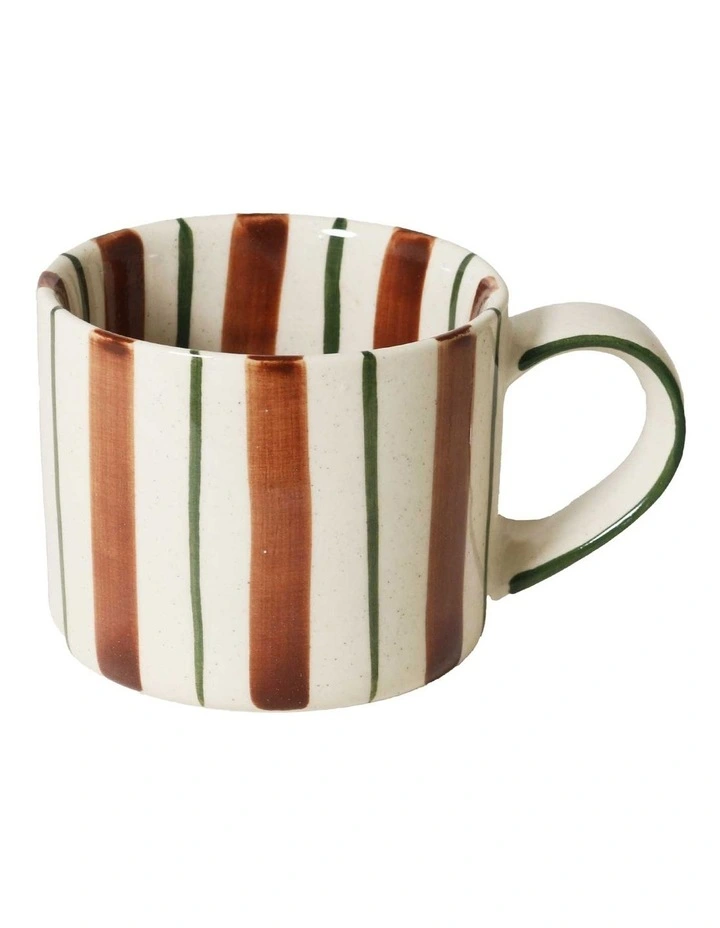 Madeaux Handbrushed Mug 375ml Set of 2 in Brown image 3