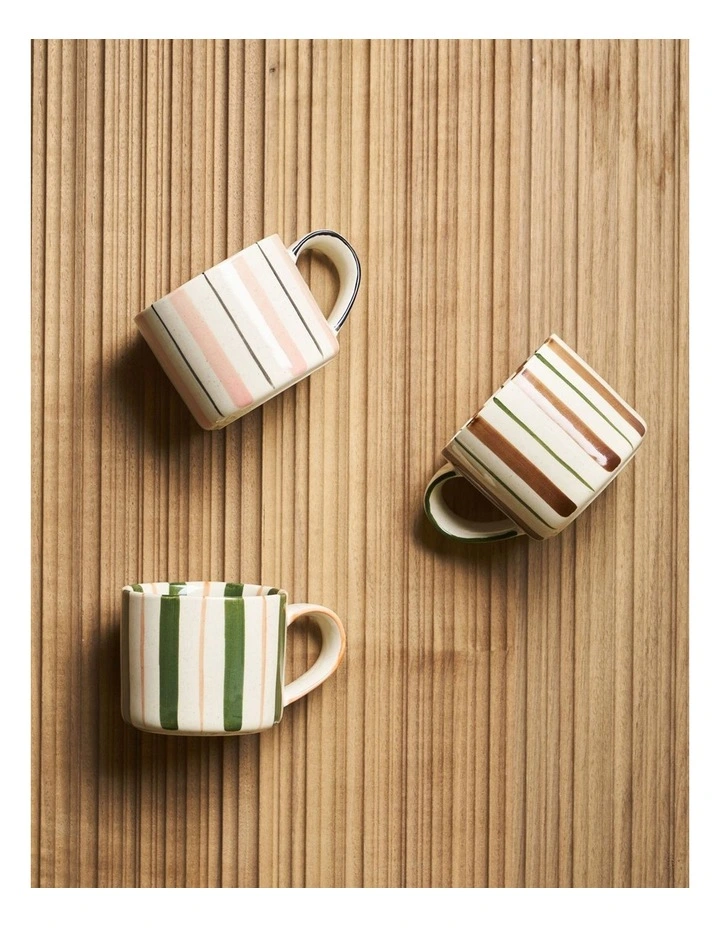 Madeaux Handbrushed Mug 3675ml Set of 2 in Multi image 2