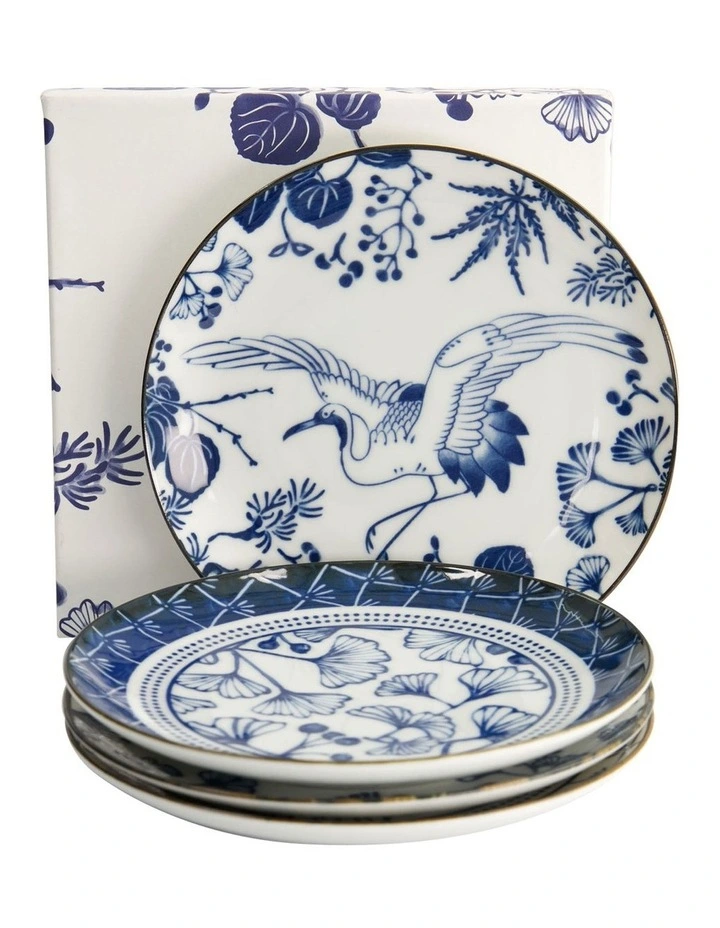 Flora Japonica Mixed Plate Giftset 4 Piece 16cm in Multi image 3