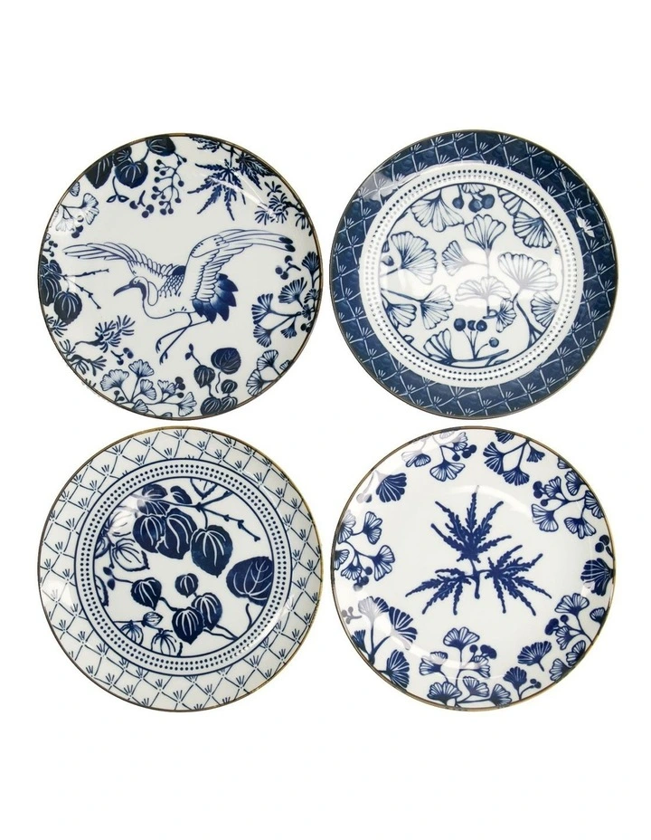 Flora Japonica Mixed Plate Giftset 4 Piece 20cm in Multi image 2