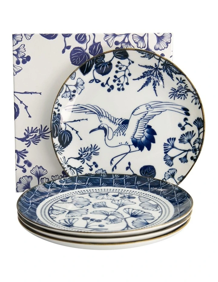 Flora Japonica Mixed Plate Giftset 4 Piece 20cm in Multi image 3