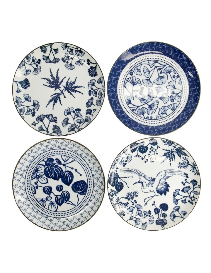 Flora Japonica Mixed Plate Giftset 4 Piece 25cm in Multi image 2