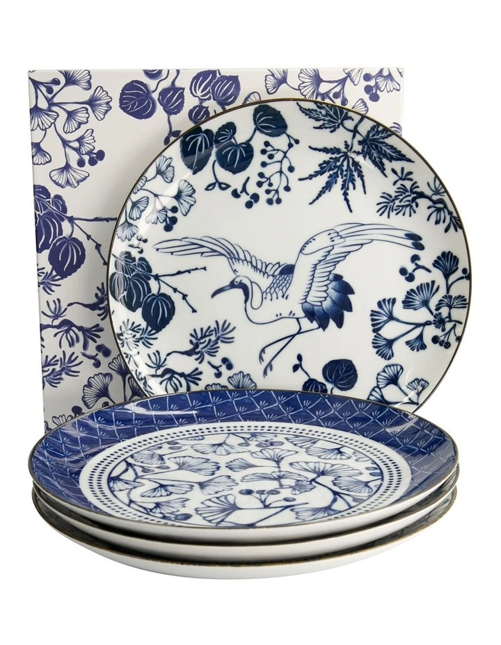 Flora Japonica Mixed Plate Giftset 4 Piece 25cm in Multi image 3