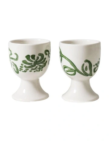 Australian Farmhouse Egg Cup Set Of 2 in White