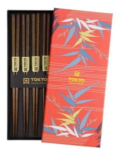 Chopstick Giftset 5 Piece in Dark Brown