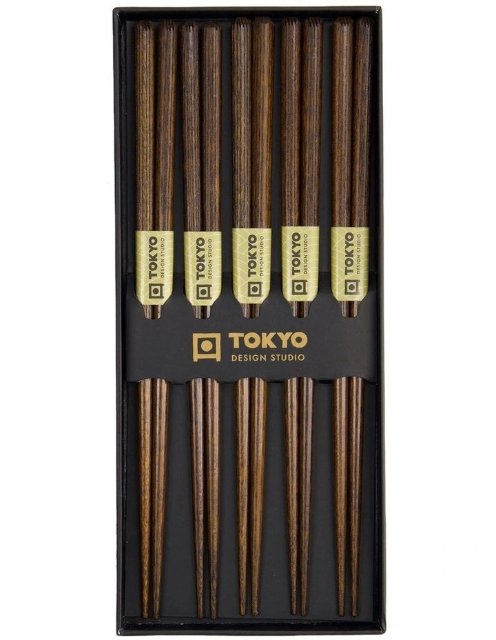 Chopstick Giftset 5 Piece in Dark Brown image 4