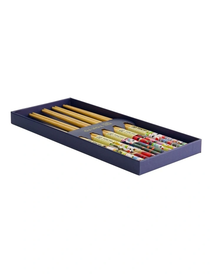 Lucky And Koinobori Chopstick Giftset 5 Piece in Assorted image 6