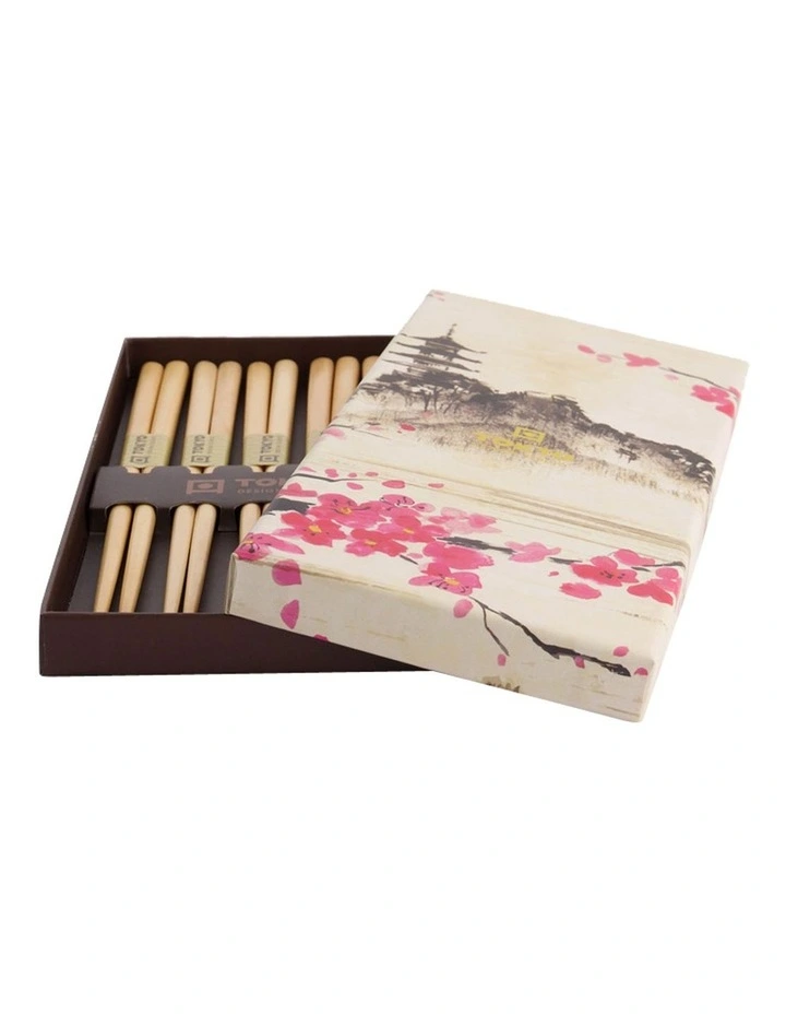 Wooden Chopstick Giftset 5 Piece in Brown image 6