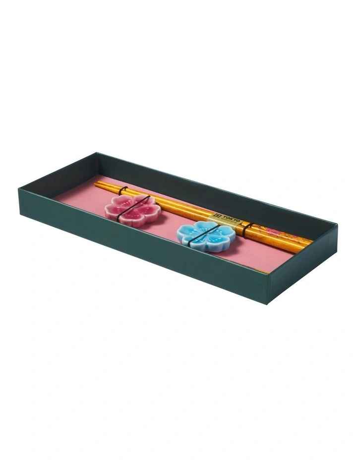 Chopstick Fujisakura Chopsticks with Rest 4pc Gift Boxed Assorted image 2