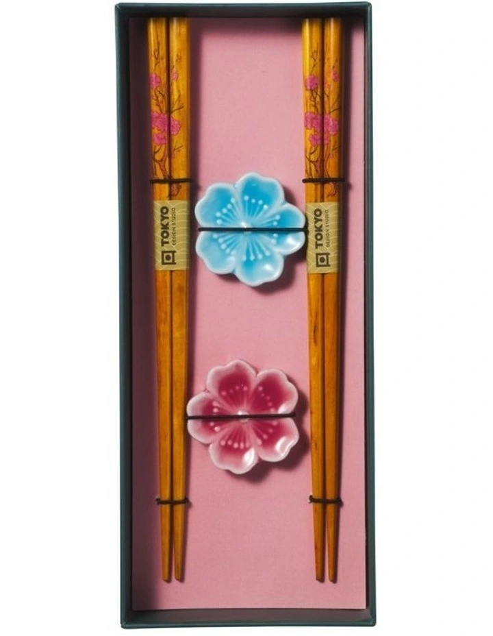 Chopstick Fujisakura Chopsticks with Rest 4pc Gift Boxed Assorted image 3