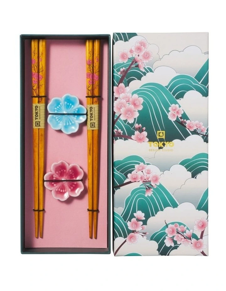 Chopstick Fujisakura Chopsticks with Rest 4pc Gift Boxed Assorted image 5