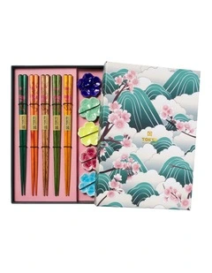 Chopstick Fujisakura Chopsticks with Rest 10pc Gift Boxed Assorted