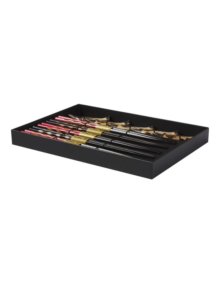 Chopstick Sardine Chopsticks with Rest 10pc Gift Boxed Assorted image 2