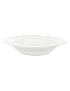 Florence Scallop Rim Bowl 23x5cm in White