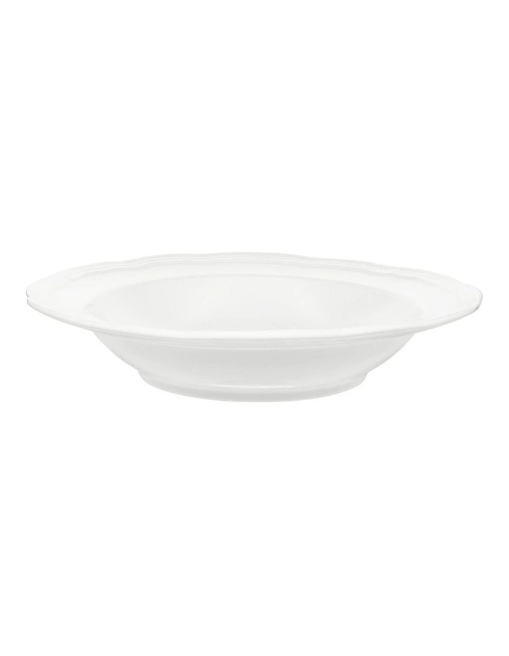 Florence Scallop Rim Bowl 23x5cm in White image 1