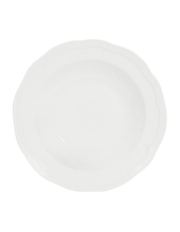 Florence Scallop Rim Bowl 23x5cm in White image 2